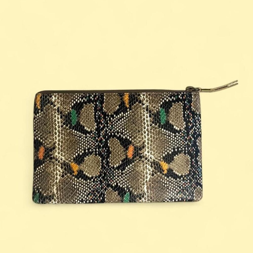 Madewell Snakeskin Clutch